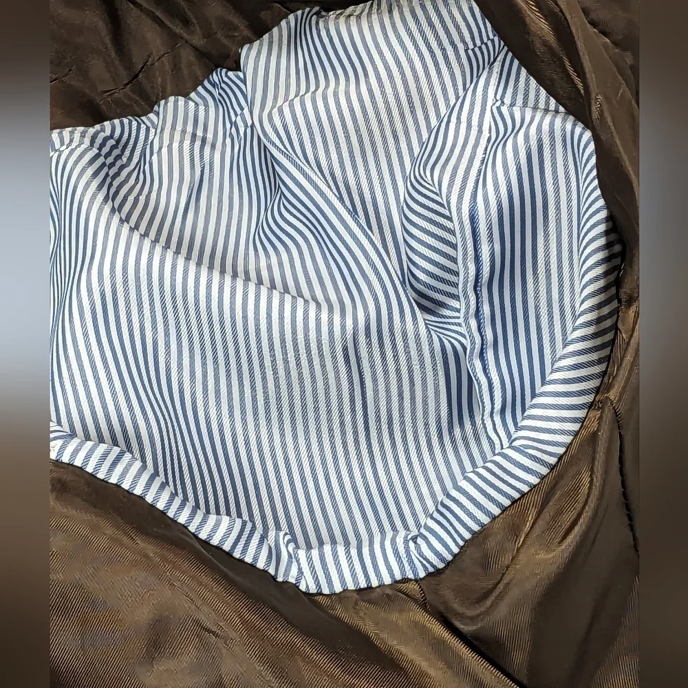 Tommy Hilfiger Moores Brown Gingham Checked 100% Wool Blazer Size 44L